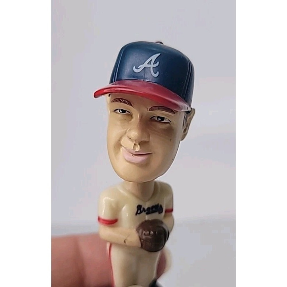 Vintage 2002 Post Cereal Fotoball Chipper Jones 3" Mini Bobble Head - Picture 7 of 7